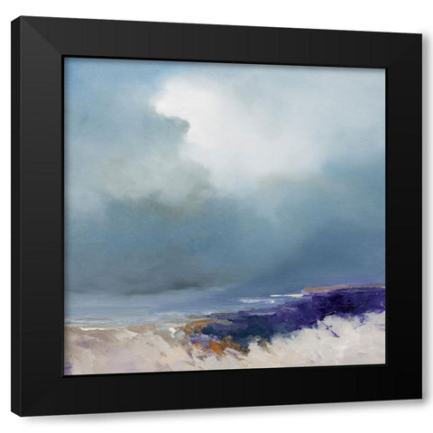 On The Beach Black Modern Wood Framed Art Print with Double Matting by Dennis, Patrick