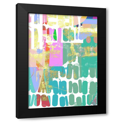 Trendsetter II Black Modern Wood Framed Art Print with Double Matting by Dubois, Lori