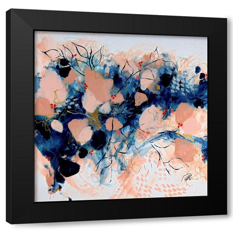 Beauty Remains Black Modern Wood Framed Art Print by DelValle, Patty