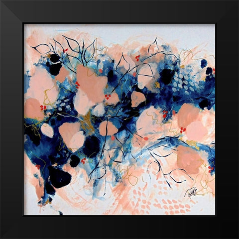 Beauty Remains Black Modern Wood Framed Art Print by DelValle, Patty