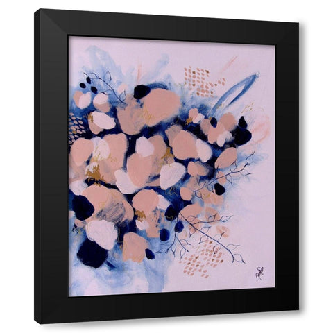 Blooming Beauty Black Modern Wood Framed Art Print by DelValle, Patty