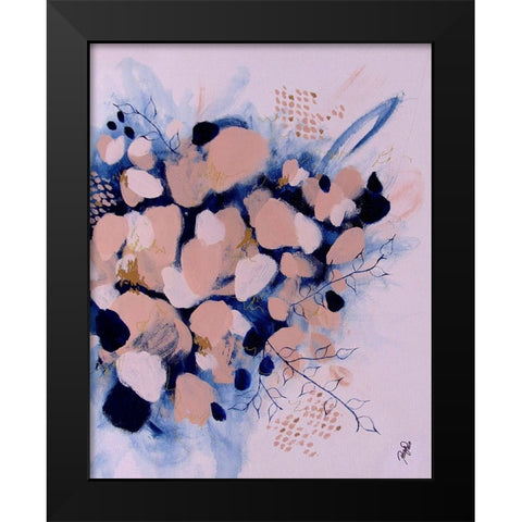 Blooming Beauty Black Modern Wood Framed Art Print by DelValle, Patty