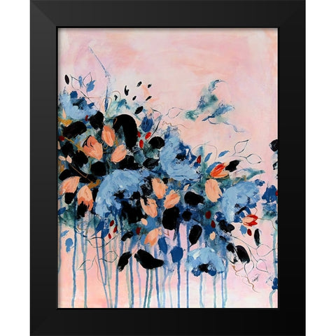 Bridesmaid Two Black Modern Wood Framed Art Print by DelValle, Patty
