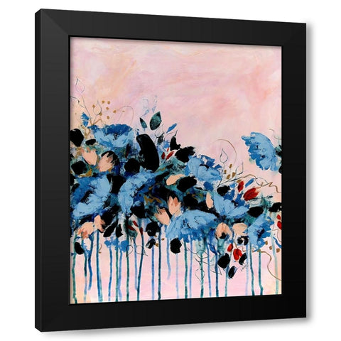 Bridesmaid Three Black Modern Wood Framed Art Print by DelValle, Patty