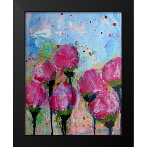 Revealed Black Modern Wood Framed Art Print by DelValle, Patty