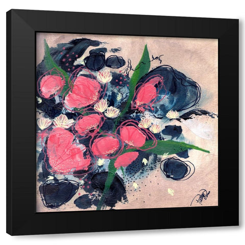 Secret Place Black Modern Wood Framed Art Print by DelValle, Patty