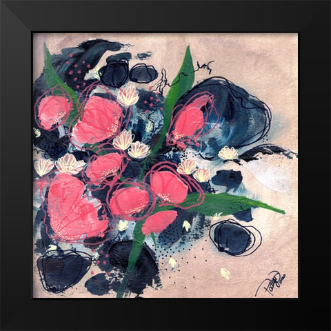 Secret Place Black Modern Wood Framed Art Print by DelValle, Patty