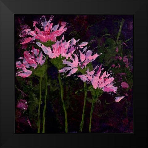 When Evening Comes Black Modern Wood Framed Art Print by DelValle, Patty