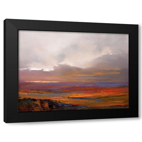 Crossroads Black Modern Wood Framed Art Print with Double Matting by Dennis, Patrick