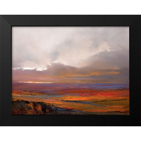 Crossroads Black Modern Wood Framed Art Print by Dennis, Patrick