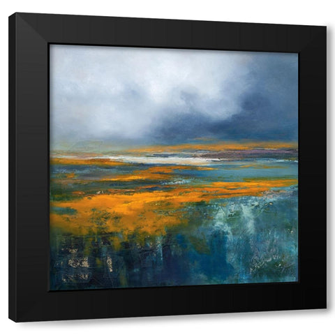 Snowbird Black Modern Wood Framed Art Print with Double Matting by Dennis, Patrick