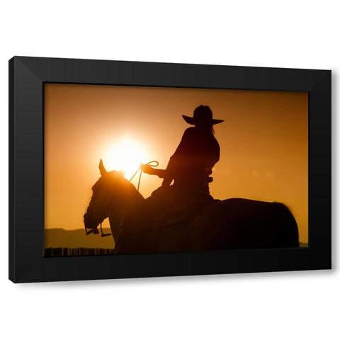 Last Run Black Modern Wood Framed Art Print by Dearing, Lisa