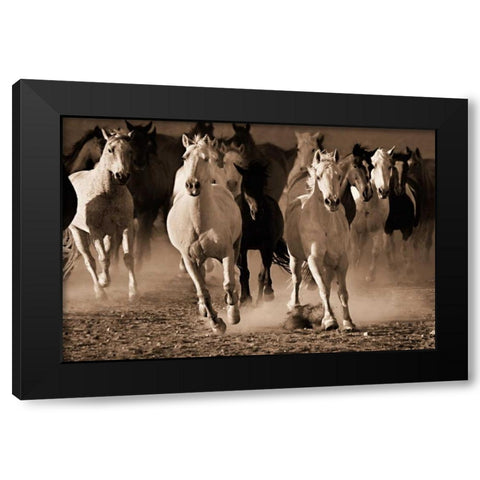 About Face Black Modern Wood Framed Art Print with Double Matting by Dearing, Lisa