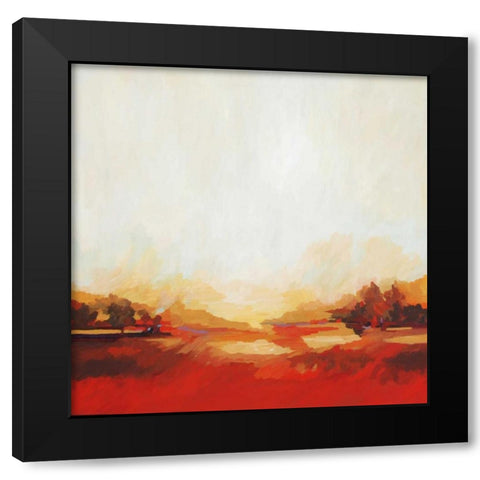 Equinox Black Modern Wood Framed Art Print with Double Matting by Davies, Sarah