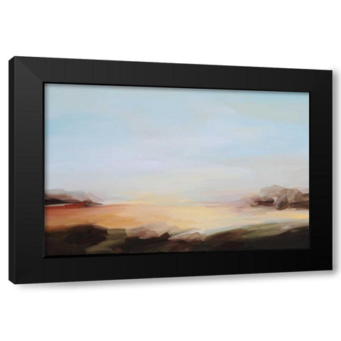 Three Oceans Black Modern Wood Framed Art Print with Double Matting by Davies, Sarah