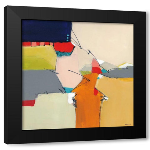 Beachcomber II Black Modern Wood Framed Art Print with Double Matting by DiGiulio, Joe