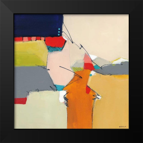 Beachcomber II Black Modern Wood Framed Art Print by DiGiulio, Joe