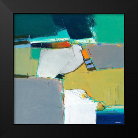 Raleigh Black Modern Wood Framed Art Print by DiGiulio, Joe
