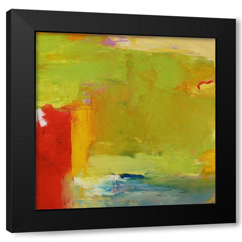 A Touch of Blue Black Modern Wood Framed Art Print with Double Matting by Dickson, Mark