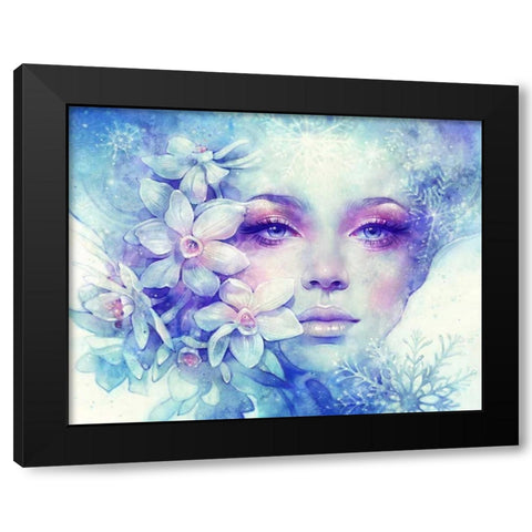 December Black Modern Wood Framed Art Print with Double Matting by Dittman, Anna