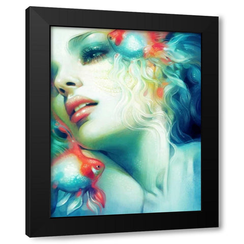 Scale Black Modern Wood Framed Art Print by Dittman, Anna