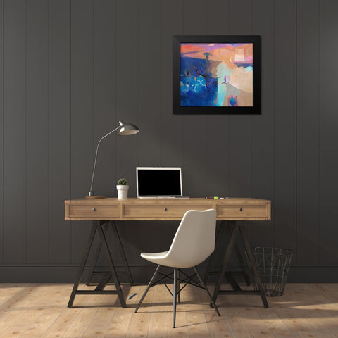 Door to the Kasbah Black Modern Wood Framed Art Print by Dudgeon, Gerry