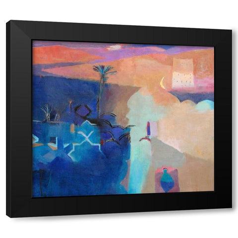 Door to the Kasbah Black Modern Wood Framed Art Print by Dudgeon, Gerry