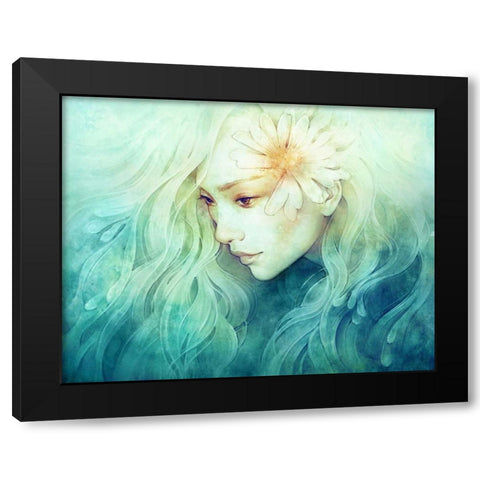 April Black Modern Wood Framed Art Print with Double Matting by Dittman, Anna