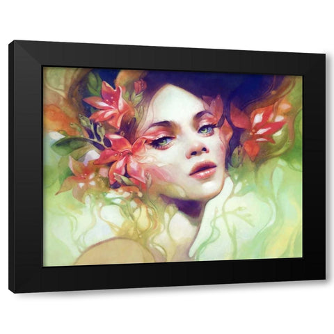 August Black Modern Wood Framed Art Print with Double Matting by Dittman, Anna