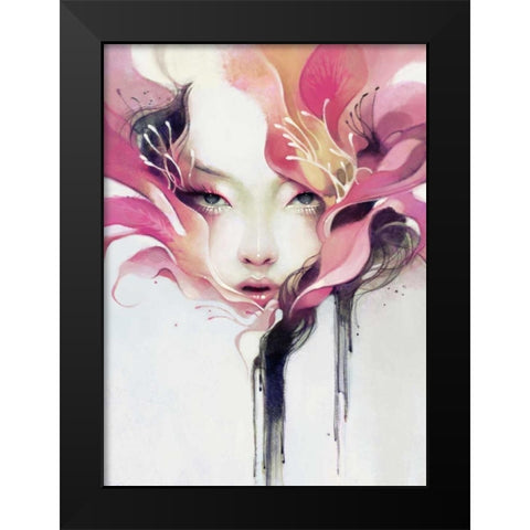 Bauhinia Black Modern Wood Framed Art Print by Dittman, Anna