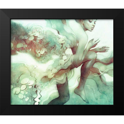 Flood Black Modern Wood Framed Art Print by Dittman, Anna