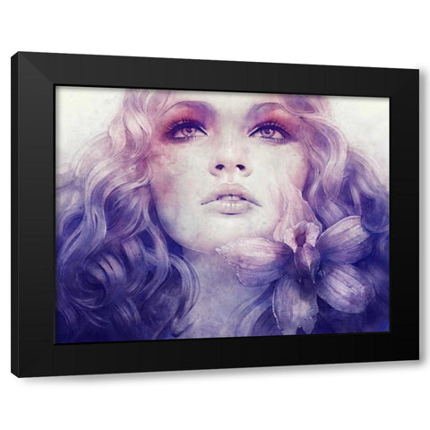 July Black Modern Wood Framed Art Print by Dittman, Anna