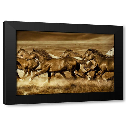 Unbroken Black Modern Wood Framed Art Print by Dearing, Lisa