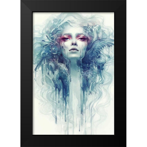 Oil Black Modern Wood Framed Art Print by Dittman, Anna