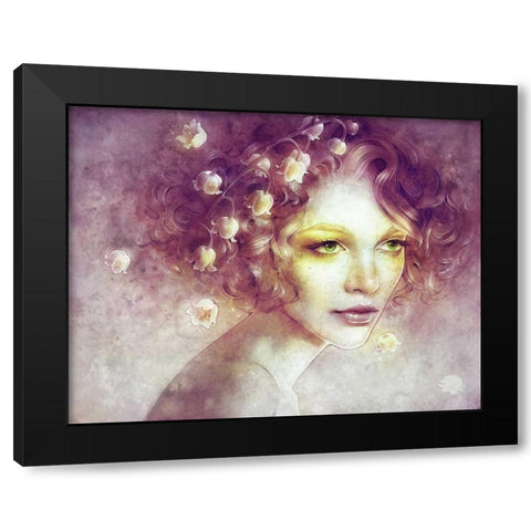 May Black Modern Wood Framed Art Print by Dittman, Anna