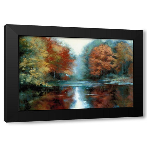 Saco River Black Modern Wood Framed Art Print by Engelman, Esther