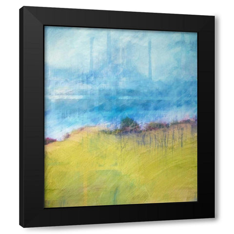 Interwoven Landscape Black Modern Wood Framed Art Print by Engeln, Skadi