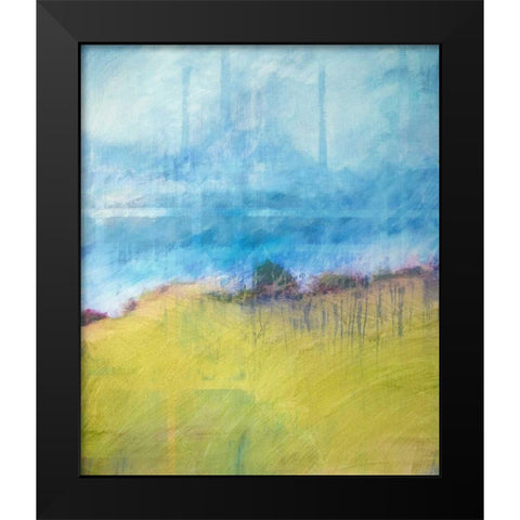 Interwoven Landscape Black Modern Wood Framed Art Print by Engeln, Skadi