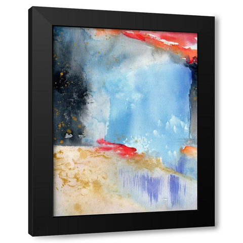 Fields of Gold Black Modern Wood Framed Art Print by Edwards, Brazen