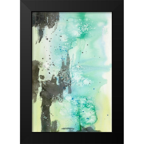 Hold Back The River Black Modern Wood Framed Art Print by Edwards, Brazen