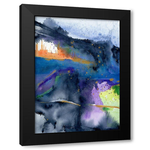 Valley of Neptune Black Modern Wood Framed Art Print by Edwards, Brazen