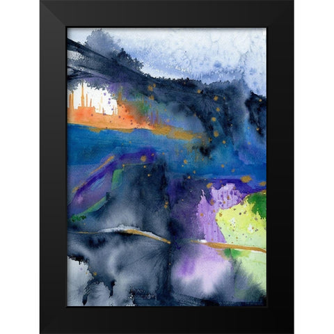 Valley of Neptune Black Modern Wood Framed Art Print by Edwards, Brazen