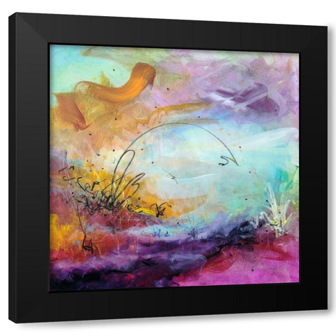 Gracious Black Modern Wood Framed Art Print with Double Matting by Ernst, Heather W.