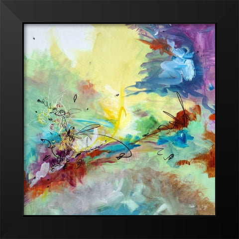 Today Through May Black Modern Wood Framed Art Print by Ernst, Heather W.