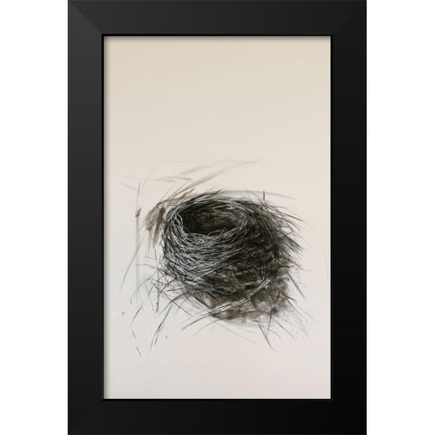 Habitat Nest Black Modern Wood Framed Art Print by Ekstrand, Kris