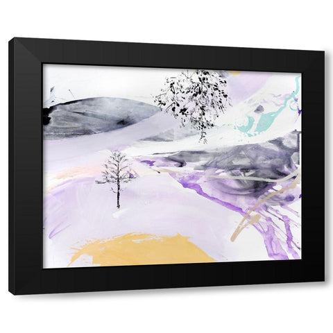 Bosque Black Modern Wood Framed Art Print with Double Matting by Escayo, Alba