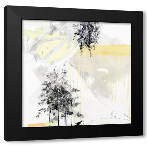 Bosque No. 2 Black Modern Wood Framed Art Print by Escayo, Alba