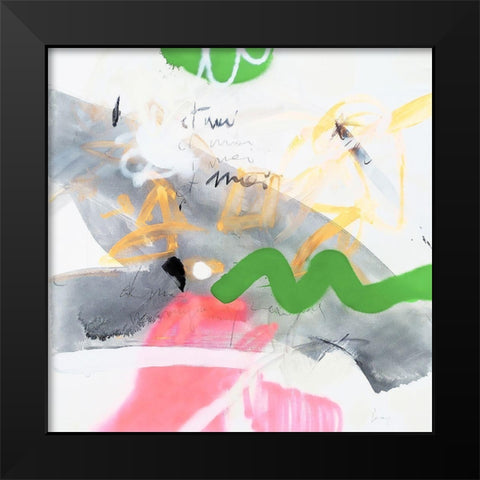 Et Moi-Et Moi Black Modern Wood Framed Art Print by Escayo, Alba