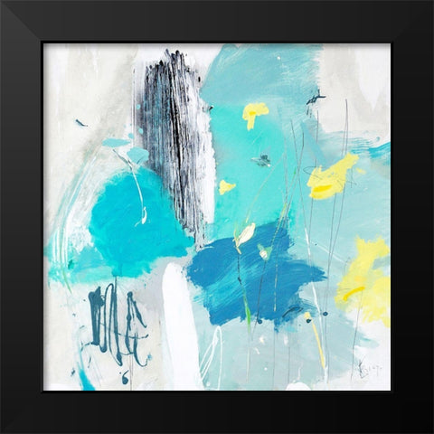 Narcissus Black Modern Wood Framed Art Print by Escayo, Alba