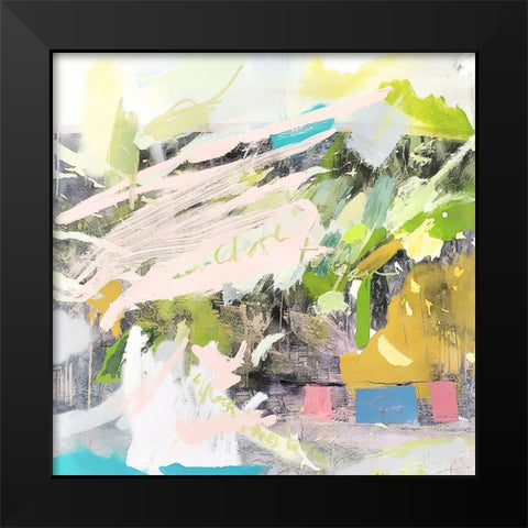 Rainforest Black Modern Wood Framed Art Print by Escayo, Alba